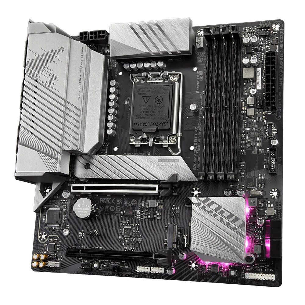 Gigabyte B760M AORUS ELITE AX scheda madre Intel B760 Express LGA 1700 micro ATX [B760M AX]