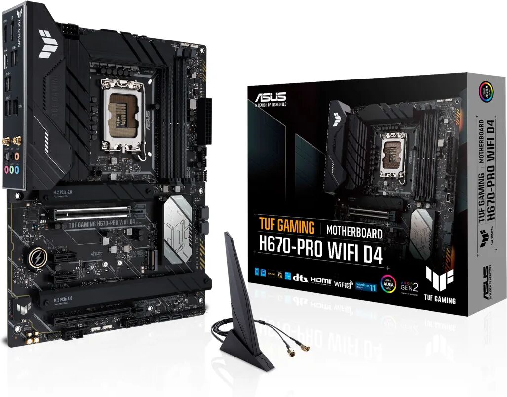 Asus Scheda madre  TUF GAMING H670-PRO WIFI D4 Intel H670 LGA 1700 ATX [90MB1900-M1EAY0]