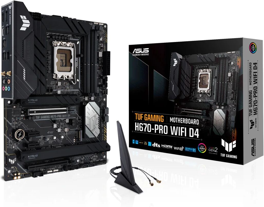 Asus Scheda madre  TUF GAMING H670-PRO WIFI D4 Intel H670 LGA 1700 ATX [90MB1900-M0EAY0]