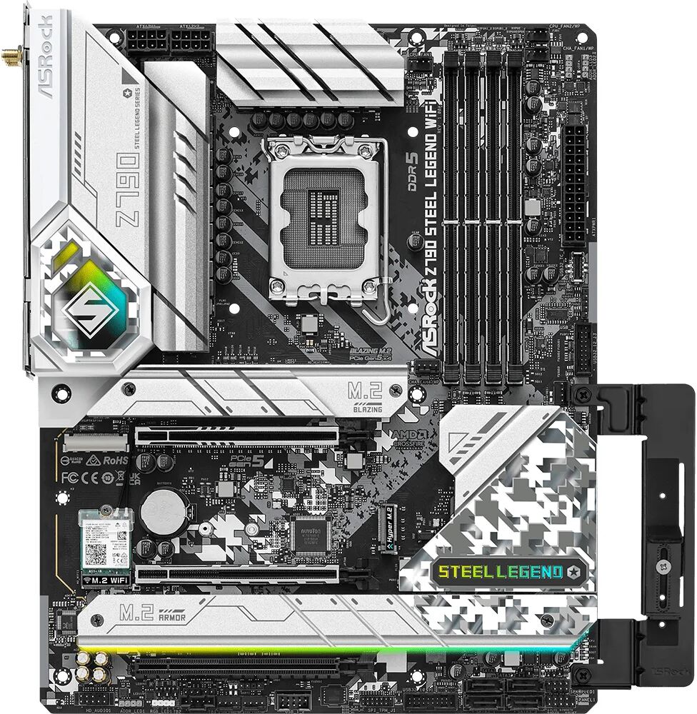 ASRock Scheda madre  Z790 Steel Legend WiFi Intel LGA 1700 ATX [90-MXBKD0-A0UAYZ]