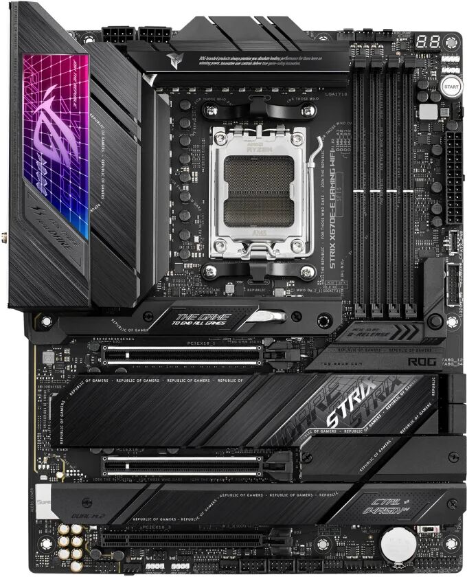 Asus Scheda madre  ROG STRIX X670E-E GAMING WIFI AMD X670 Presa di corrente AM5 ATX [90MB1BR0-M0EAY0]