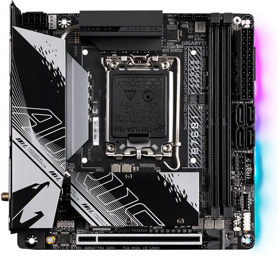 Gigabyte B760I AORUS PRO DDR4 scheda madre Intel B760 Express LGA 1700 mini ITX [B760I DDR4]