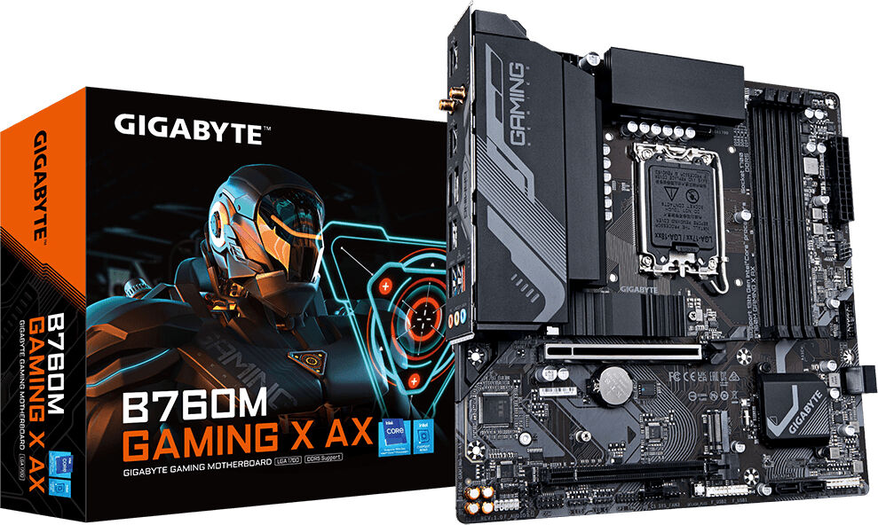 Gigabyte Scheda madre  B760M Gaming X AX Intel B760 Express LGA 1700 micro ATX [B760M GAMING AX]