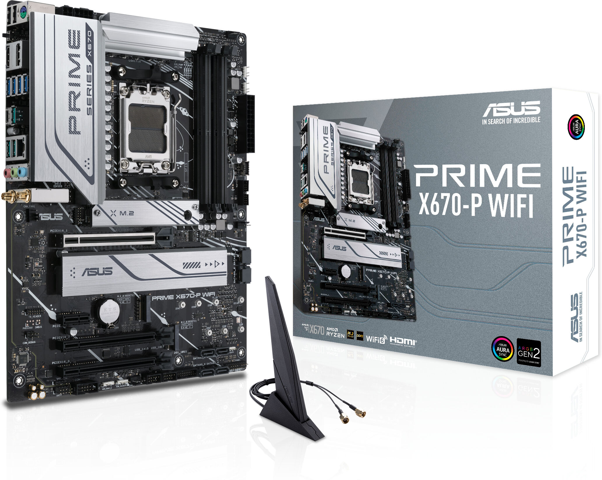 Asus Scheda madre  PRIME X670-P WIFI AMD X670 Presa di corrente AM5 ATX [90MB1BV0-M0EAY0]