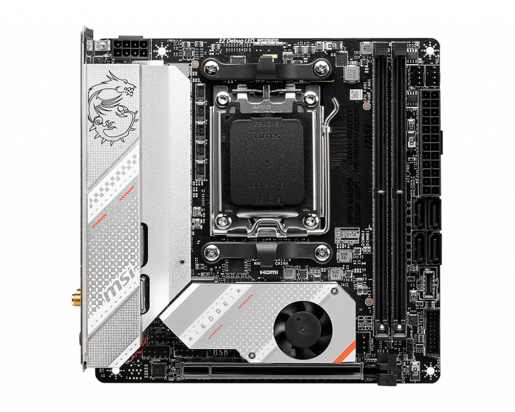 MSI MPG B650I EDGE WIFI scheda madre AMD B650 Presa di corrente AM5 mini ATX [7D73-001R]