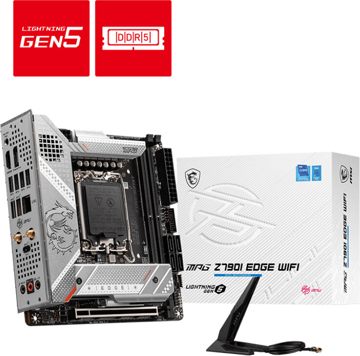 MSI MPG Z790I EDGE WIFI scheda madre Intel Z790 LGA 1700 mini ITX [7E03-001R]