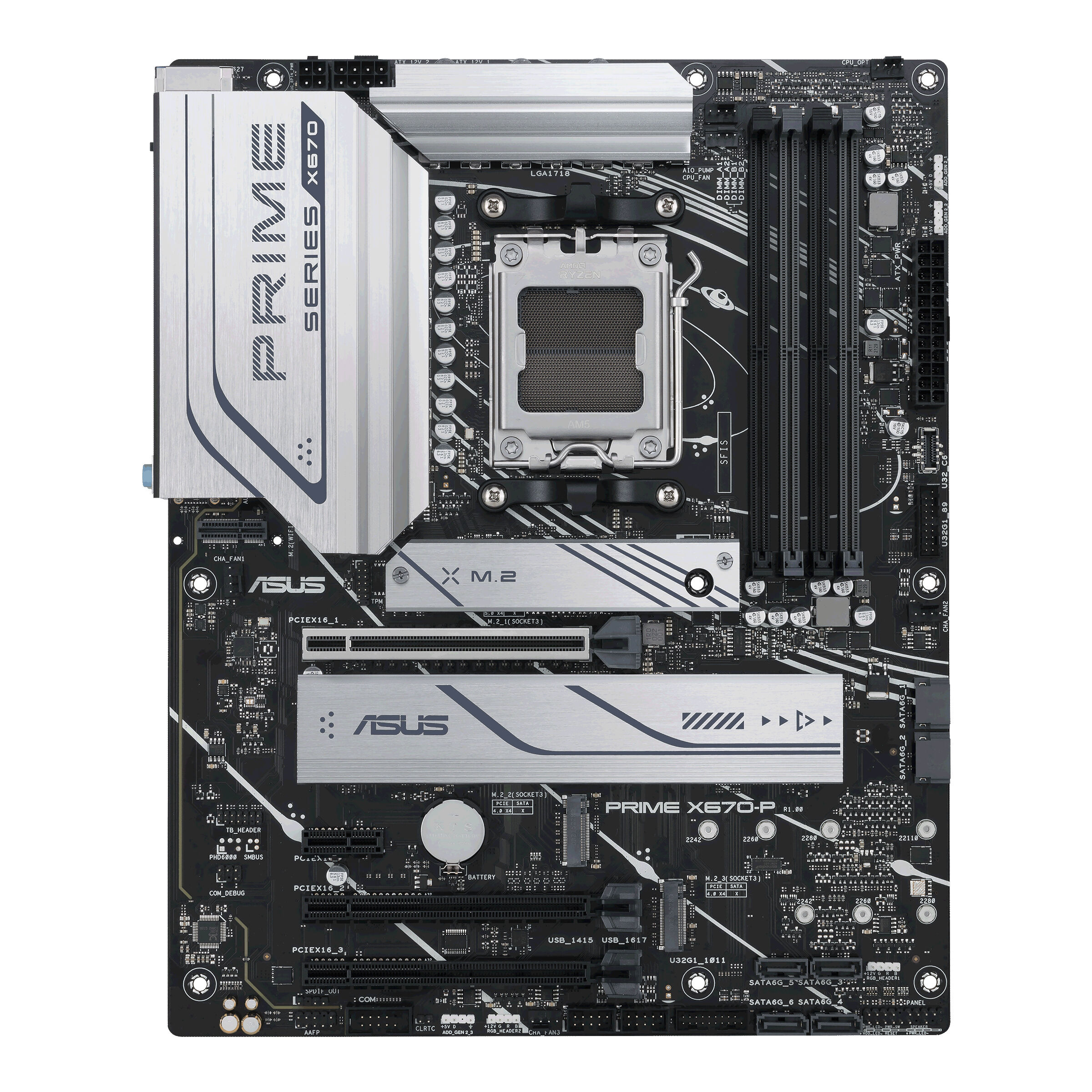 Asus Scheda madre  PRIME X670-P-CSM AMD X670 Presa di corrente AM5 ATX [90MB1BU0-M0EAYC]