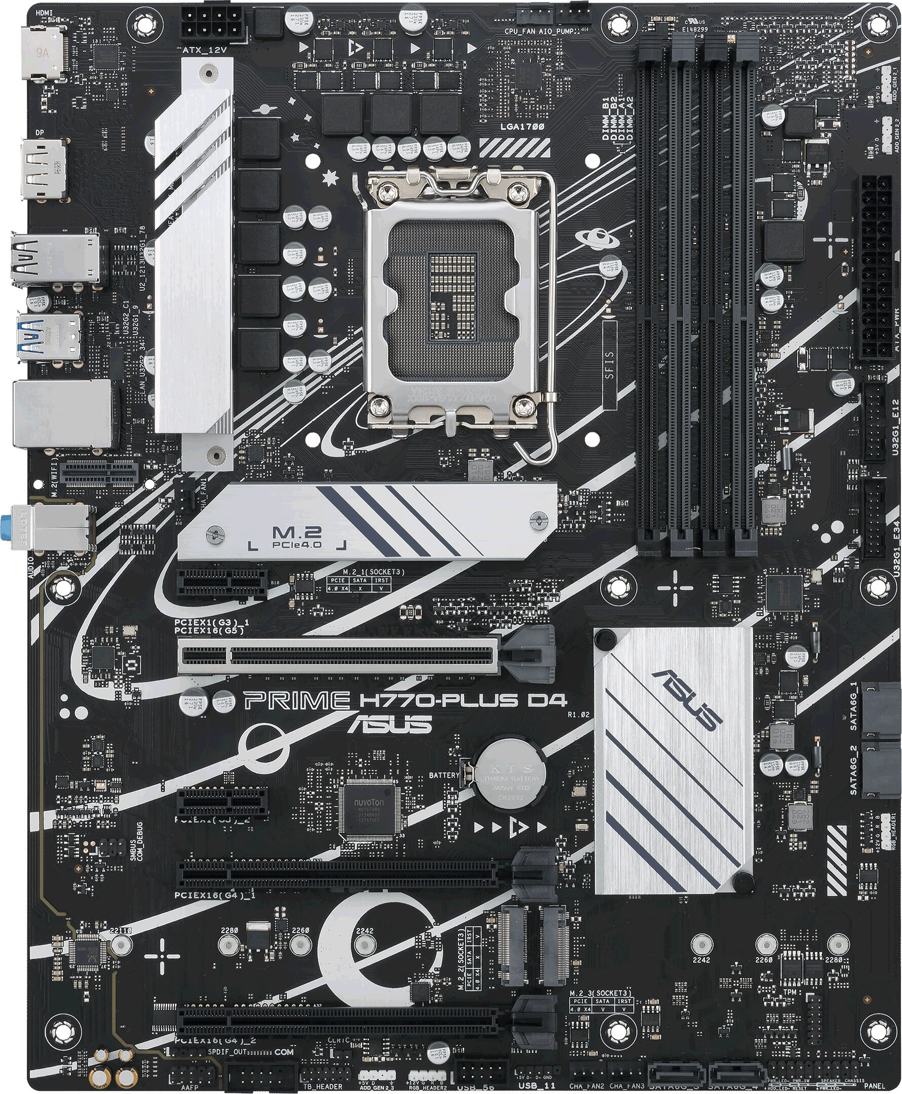 Asus Scheda madre  PRIME H770-PLUS D4 Intel H770 LGA 1700 ATX [90MB1CU0-M0EAY0]