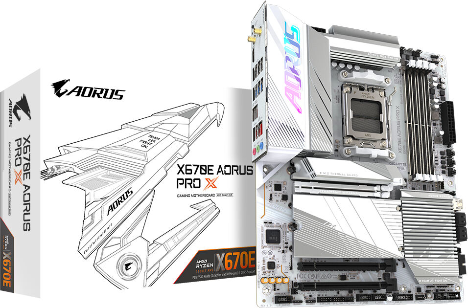 Gigabyte X670E AORUS PRO X scheda madre AMD X670 Presa di corrente AM5 ATX