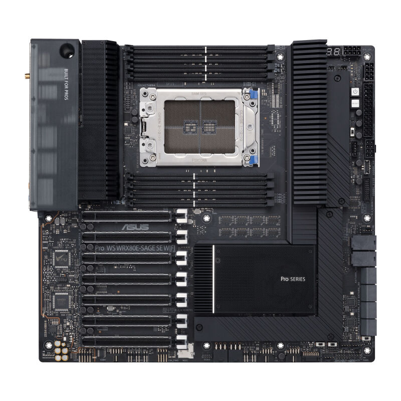 Asus Scheda madre  WRX80E-SAGE SE WIFI server/workstation motherboard AMD WRX80 Socket SP3 ATX esteso [90MB1590-M0EAY0]