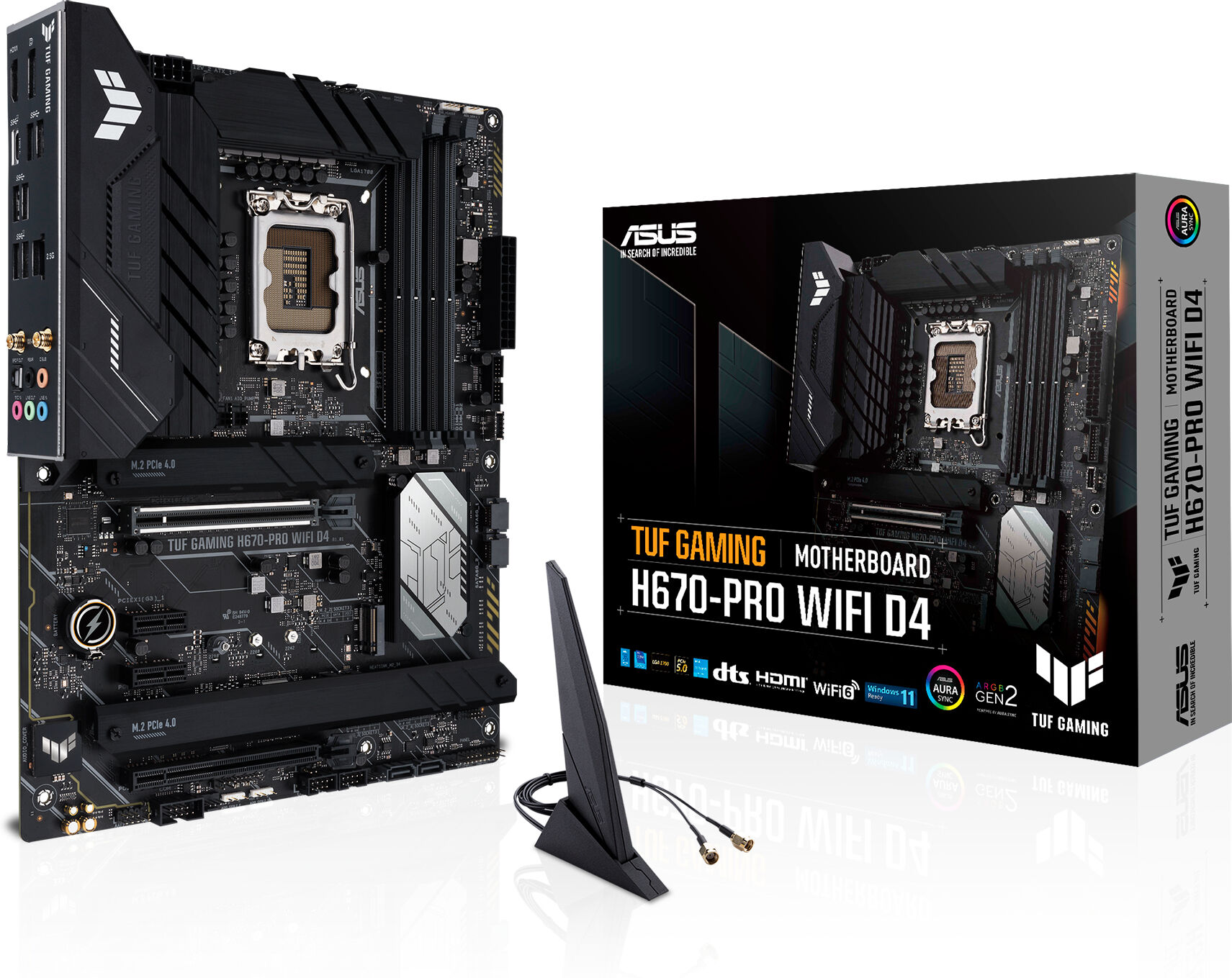 Asus Scheda madre  TUF GAMING H670-PRO WIFI D4 Intel H670 LGA 1700 ATX [90MB1900-M0EAY0]