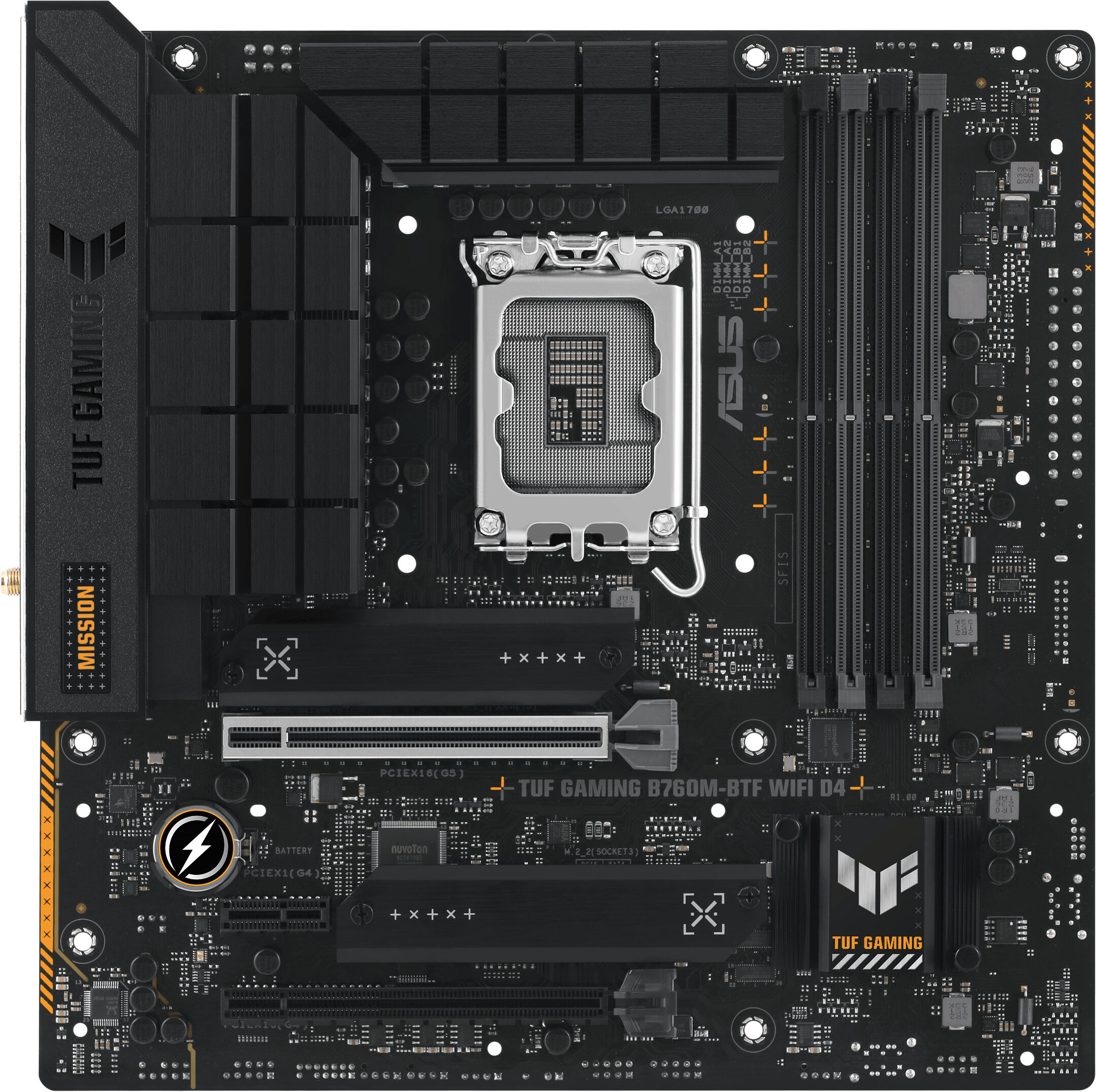 Asus Scheda madre  TUF GAMING B760M-BTF WIFI D4 Intel B760 LGA 1700 micro ATX [90MB1E50-M0EAY0]