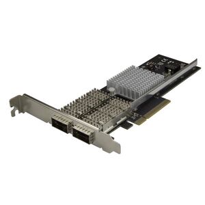 StarTech.com Scheda di rete NIC QSFP+ a doppia porta PCIe - PCI Express Chip Intel XL710 [PEX40GQSFDPI]
