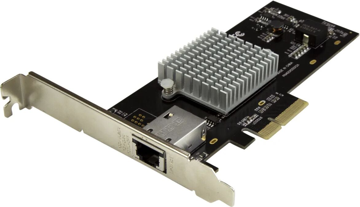 StarTech.com Scheda di Rete RJ 45 Ethernet PCI express ad 1 porta da 10GBase - Adattatore PCIe NIC Gigabit [ST10000SPEXI]