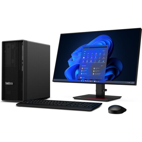 lenovo pc/workstation  thinkstation p360 intel® core™ i5 i5-12400 16 gb ddr5-sdram 512 ssd windows 11 pro tower stazione di lavoro nero [30fm0007ix]