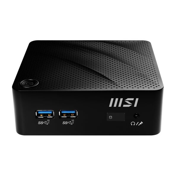 msi pc/workstation  cubi n jsl-043eu intel® celeron® n4500 4 gb ddr4-sdram 128 ssd windows 11 pro mini pc nero [cubi jsl-043eu]