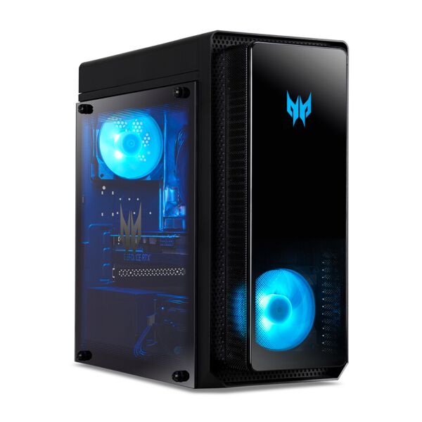 acer pc/workstation  predator po3-640 intel® core™ i7 i7-12700f 16 gb ddr4-sdram 512 ssd nvidia geforce rtx 3060 windows 11 home desktop pc nero [dg.e2weg.01a]