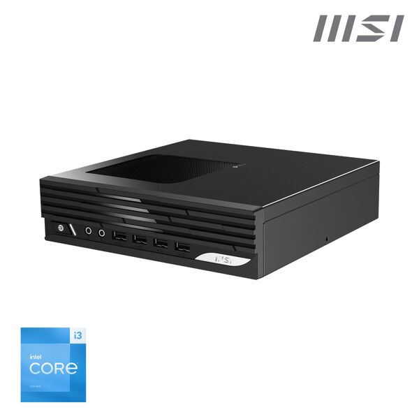 msi barebone  pro dp21 13m-i3 13100 bb pc con dimensioni 2,3 l nero i3-13100 intel h610 4,5 ghz [pro 13m-i3 1310] senza sistema operativo