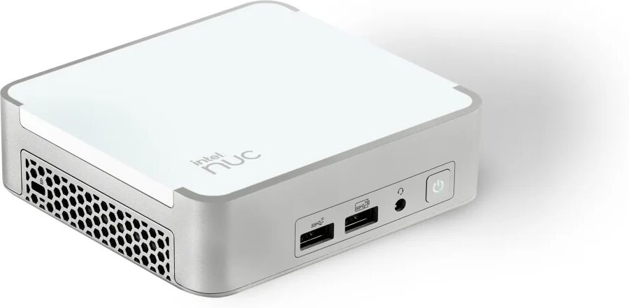 intel barebone  nuc 13 pro desk edition kit (nuc13vyki5) ucff argento, bianco i5-1340p [rnuc13vyki50002] senza sistema operativo