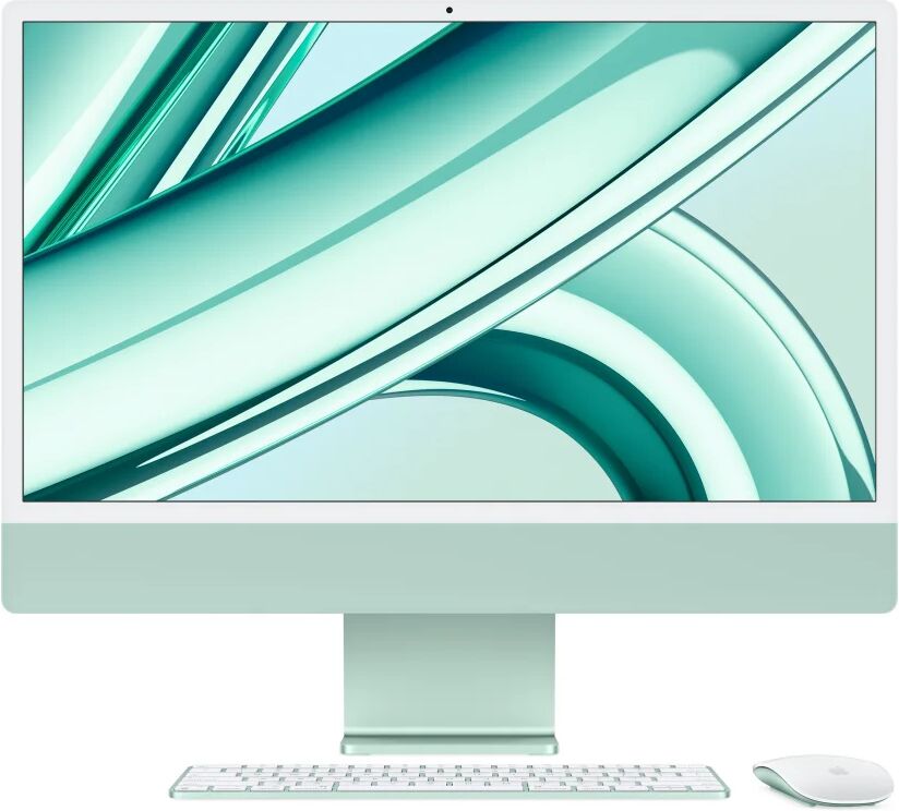 Apple iMac con Retina 24'' Display 4.5K M3 chip 8‑core CPU e GPU, 256GB SSD - Verde