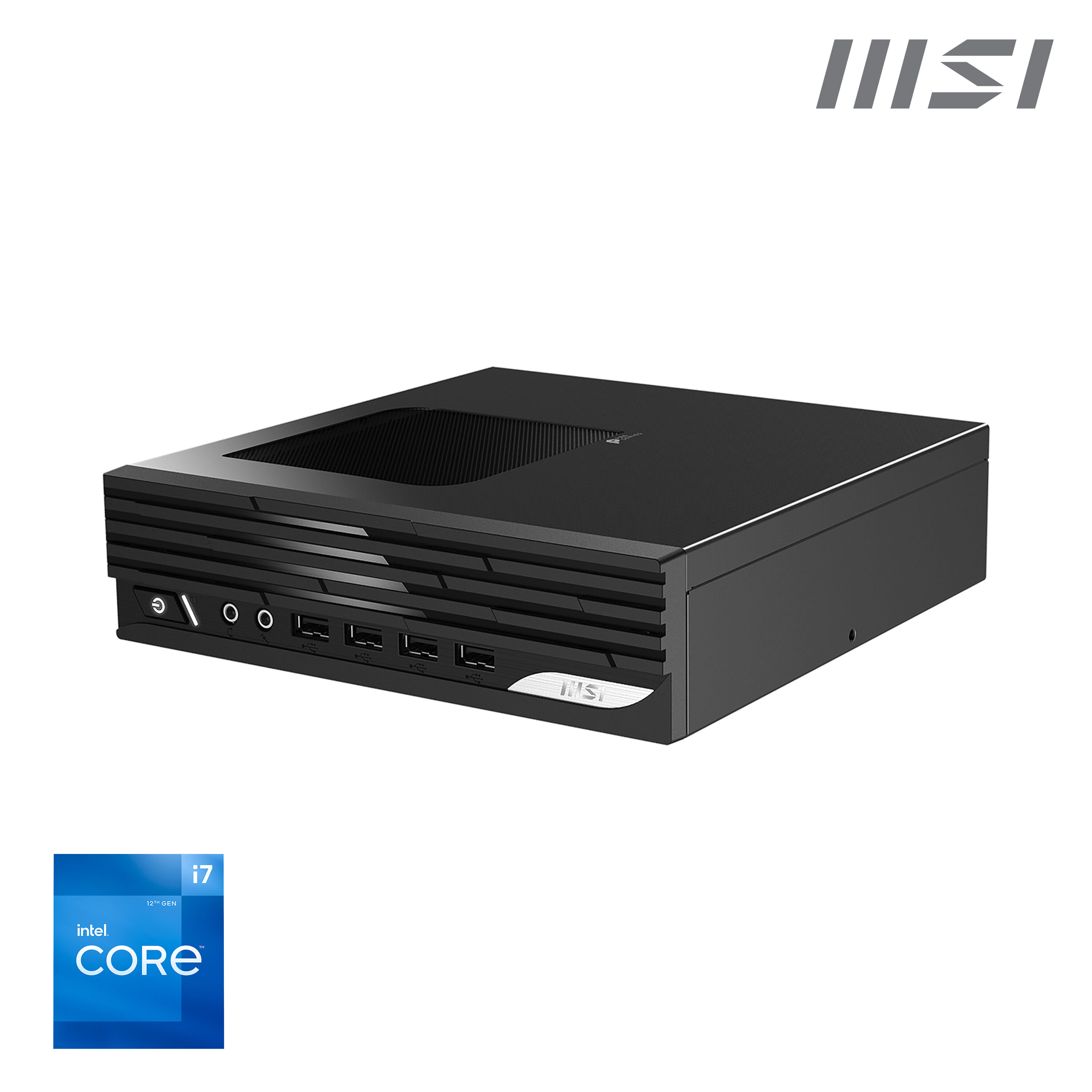 MSI PRO DP21 12M-058BUK barebone per PC/stazione di lavoro Mini PC Nero Intel H610 i7-12700 [PRO 12M-I7 1270]