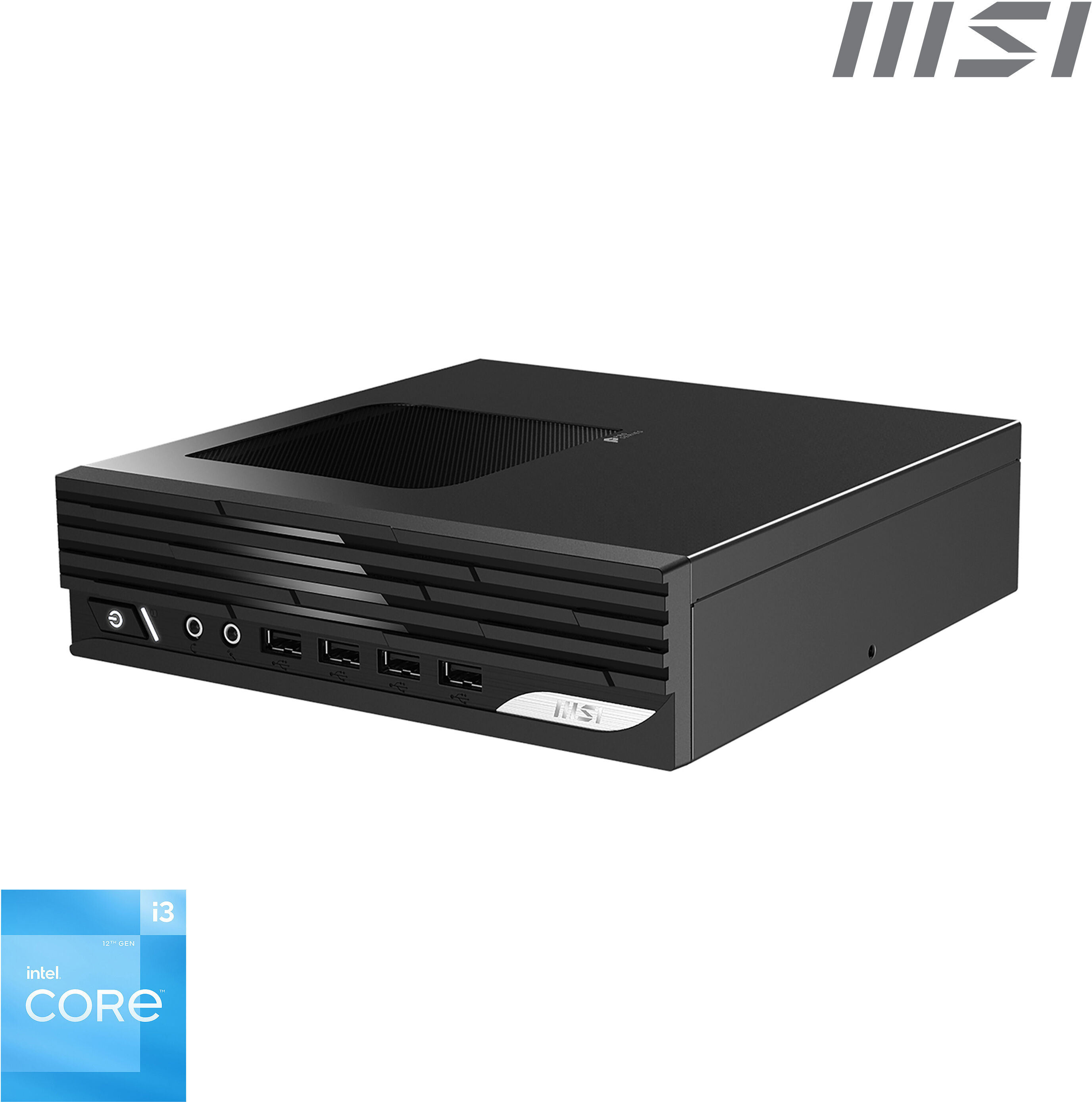 MSI PRO DP21 12M-059BUK barebone per PC/stazione di lavoro Mini PC Nero Intel H610 i3-12100 [PRO 12M-I3 1210]