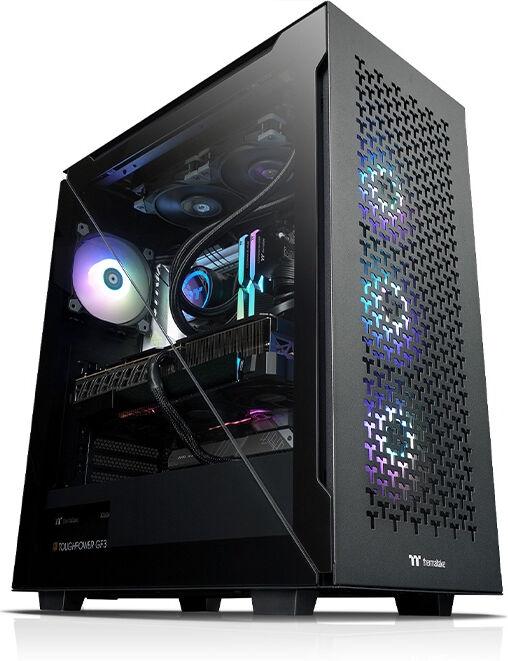 Thermaltake PC/Workstation  Titan Intel® Core™ i9 i9-13900KF 32 GB DDR5-SDRAM 2 TB SSD NVIDIA GeForce RTX 4090 Windows 11 Home PC Nero [PC-000026-DE]