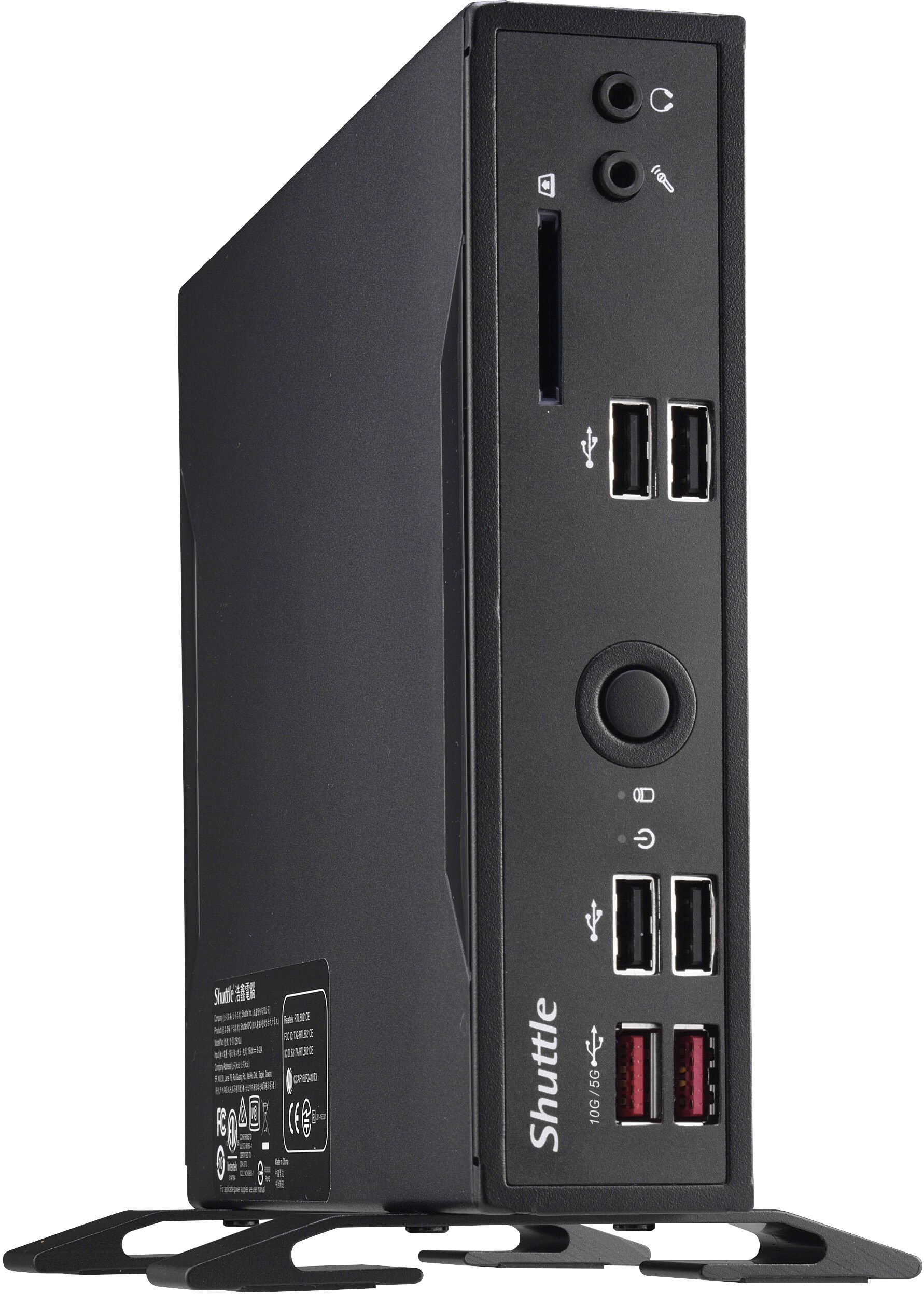 Shuttle DS20U5V2 barebone per PC/stazione di lavoro PC con dimensioni 1,3 l Nero i5-10210U Intel SoC 1,6 GHz [DS20U5V2] SENZA SISTEMA OPERATIVO