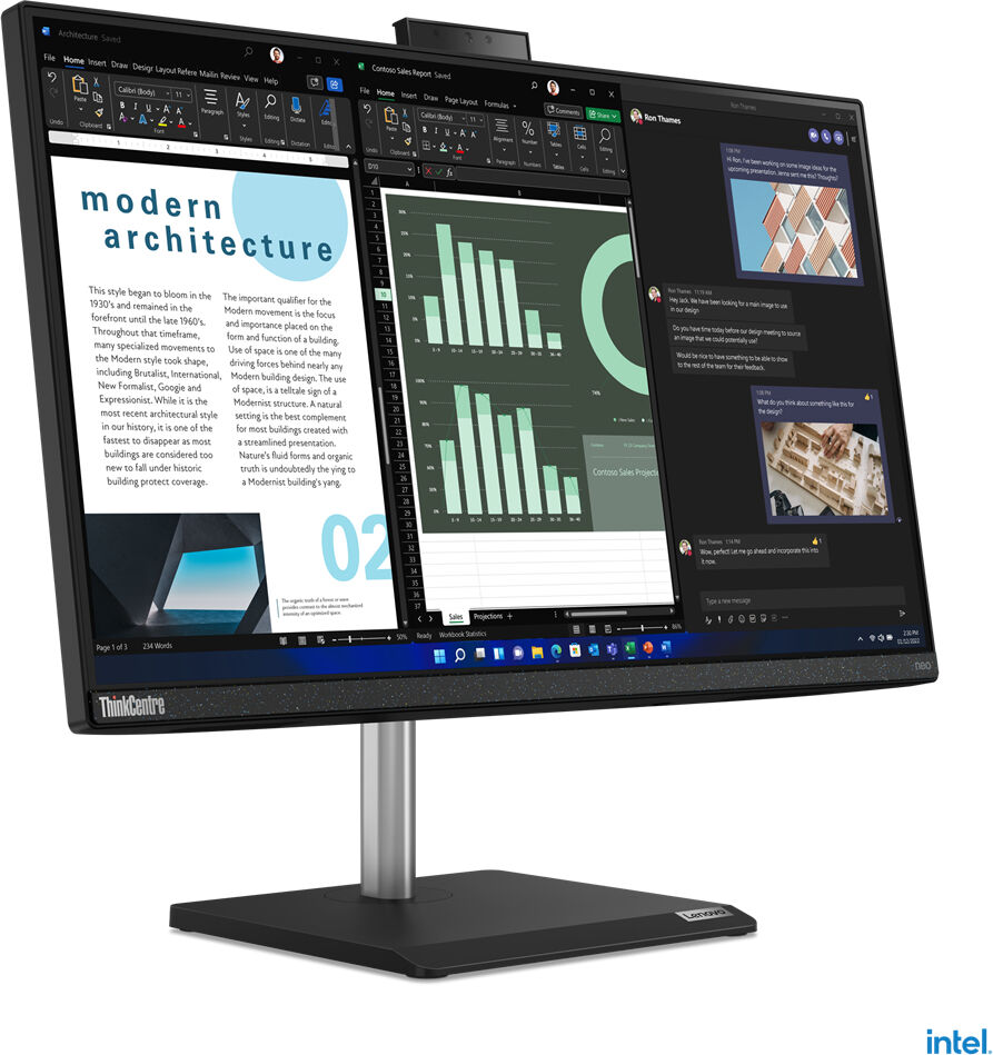 Lenovo ThinkCentre neo 30a Intel® Core™ i5 i5-12450H 60,5 cm (23.8") 1920 x 1080 Pixel PC All-in-one 8 GB DDR4-SDRAM 512 SSD Windows 11 Pro Wi-Fi 6 (802.11ax) Nero [12CE0080PB]