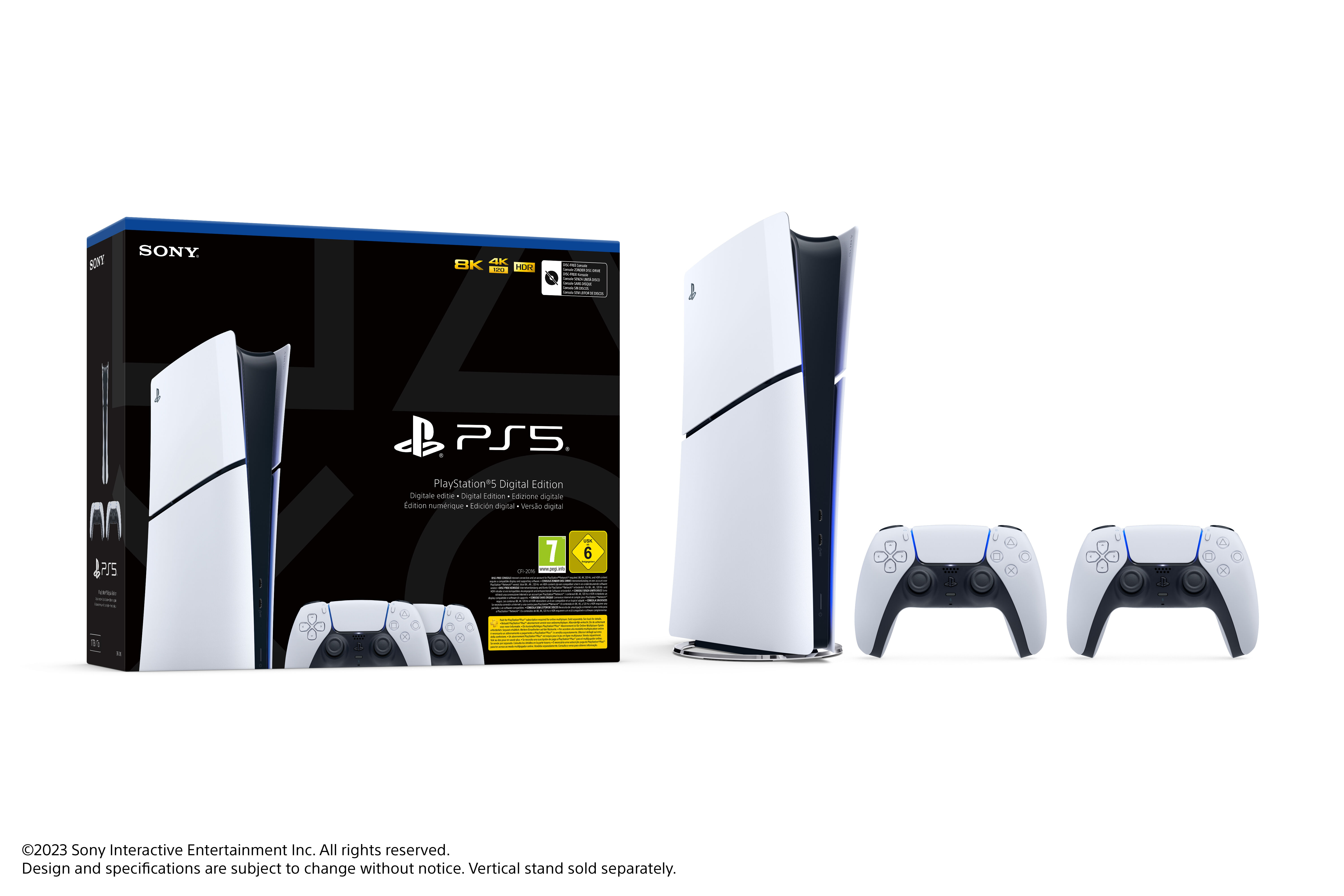 Sony Console  Bundle PlayStation 5 Digital Edition (model group - slim) + 2° DualSense [1000042065]