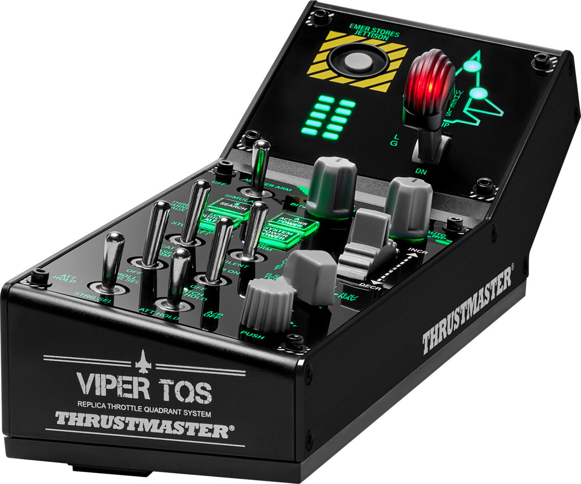 Thrustmaster VIPER Panel Nero USB Joystick + leva di controllo del motore PC [4060255]