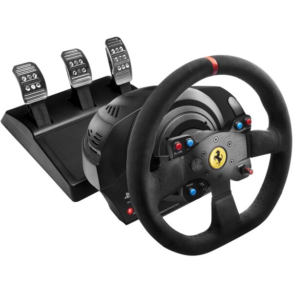 thrustmaster t300 ferrari integral racing wheel alcantara edition nero sterzo + pedali analogico/digitale pc, playstation 4, playstation 3 [4160652]