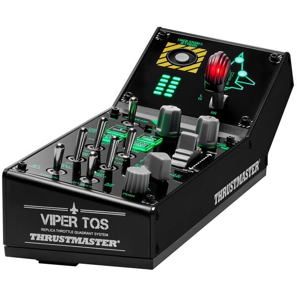 thrustmaster viper panel nero usb joystick + leva di controllo del motore pc [4060255]