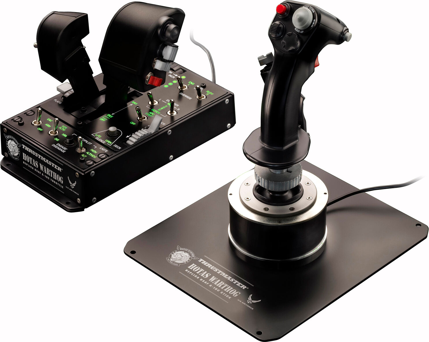 thrustmaster hotas warthog nero joystick pc, playstation 3 [2960720]