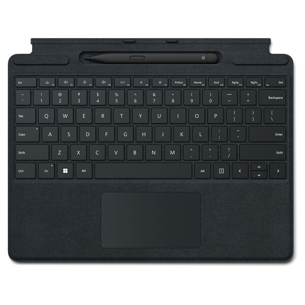 microsoft signature with slim pen 2 nero cover port qwerty italiano [8x8-00010]