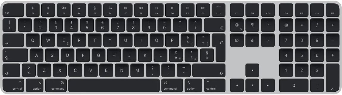 Apple Tastiera  Magic Keyboard con Touch ID e tastierino numerico per Mac chip - italiano nero