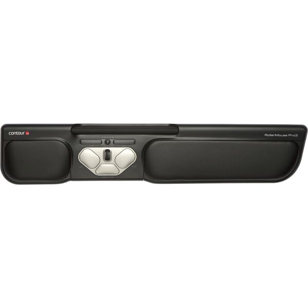 contour rollermouse pro3 mouse ambidestro usb tipo a rollerbar 2400 dpi [rm-pro3-blk]