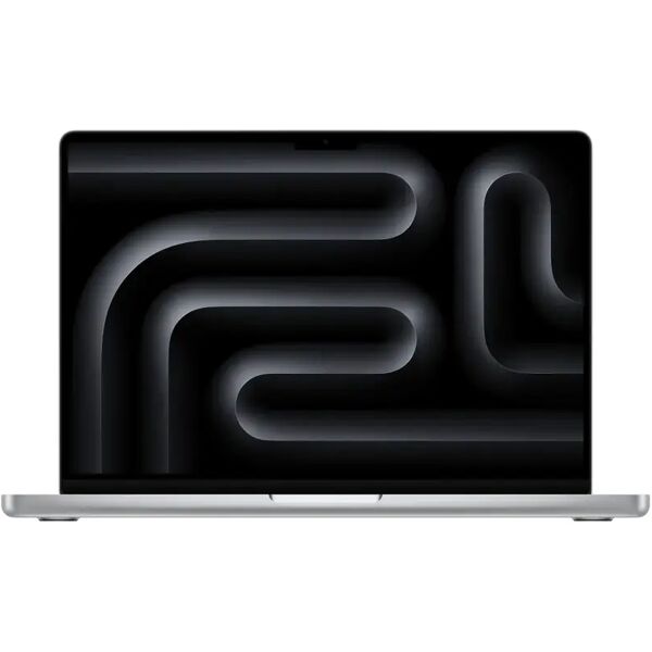 apple notebook  macbook pro 14'' m3 chip con 8‑core cpu e 10‑core gpu, 1tb ssd - argento [mr7k3t/a]