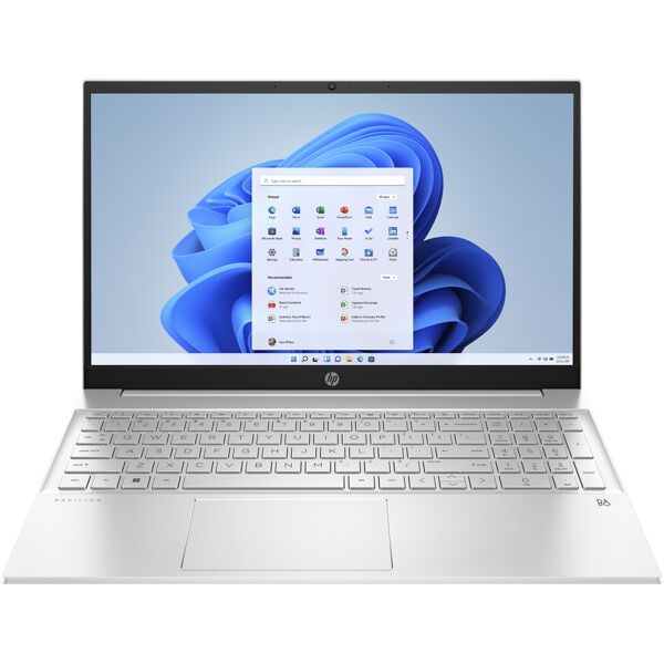 hp notebook  pavillon 15-eg2017nl 15.6 i7-1255u 3.5ghz ram 16gb-ssd 1.000gb m.2-wi-fi 5-win 11 home silver ( [7d6v5ea#abz]