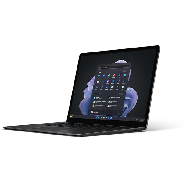 microsoft notebook  surface laptop 5 15 touch screen i7-1265u 3.6ghz ram 8gb-ssd 512gb-win 11 prof black (rf [rfi-00033]