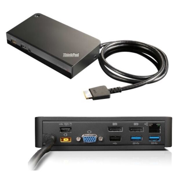 lenovo 03x6300 replicatore di porte e docking station per laptop cablato onelink+ nero [03x6300]