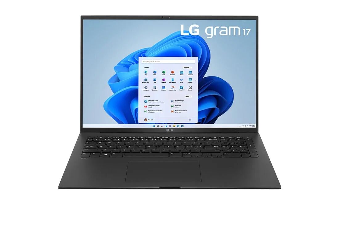 lg notebook  17z90r-g.aa75d laptop intel® core™ i7 i7-1360p computer portatile 43,2 cm (17) 2.5k 16 gb ddr5-sdram 512 ssd wi-fi 6e (802.11ax) windows 11 home nero [17z90r-g.aa75d]