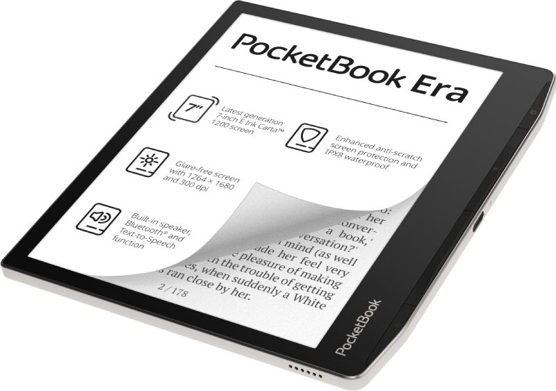 pocketbook lettore ebook  700 era silver lettore e-book touch screen 16 gb nero, argento [pb700-u-16-ww]