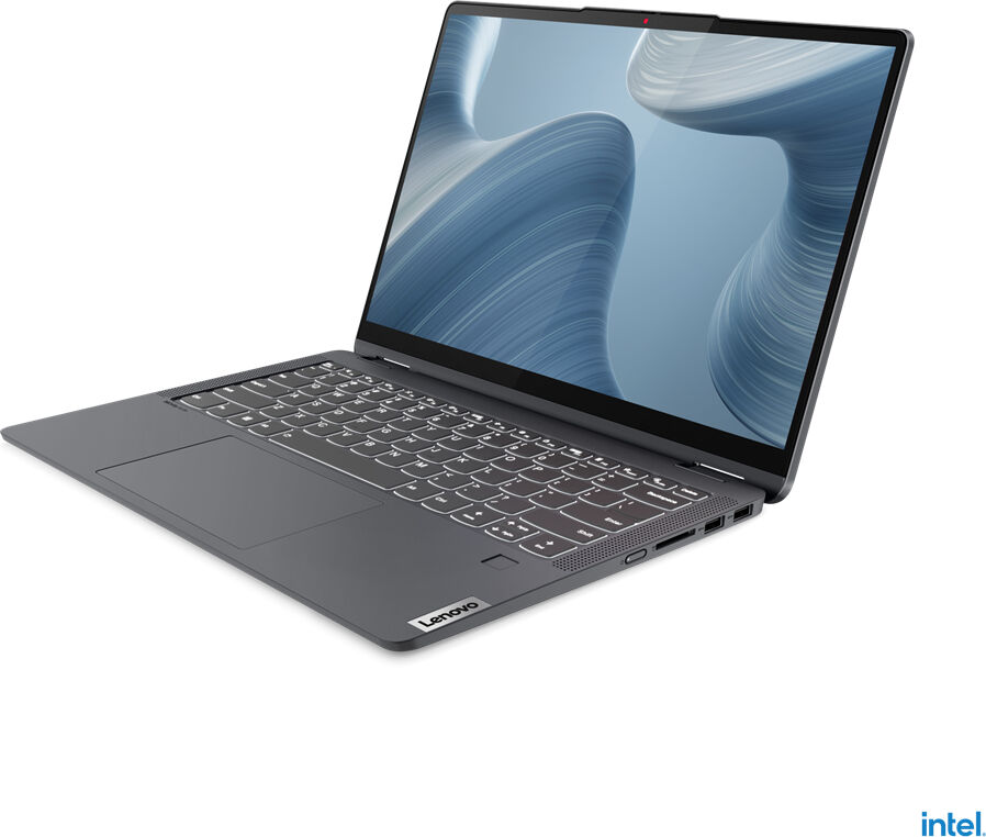 lenovo notebook  ideapad flex 5 14iau7 intel® core™ i5 i5-1235u ibrido (2 in 1) 35,6 cm (14) touch screen wuxga 16 gb lpddr4x-sdram 512 ssd wi-fi 6 (802.11ax) windows 11 home grigio [82r700lpix]