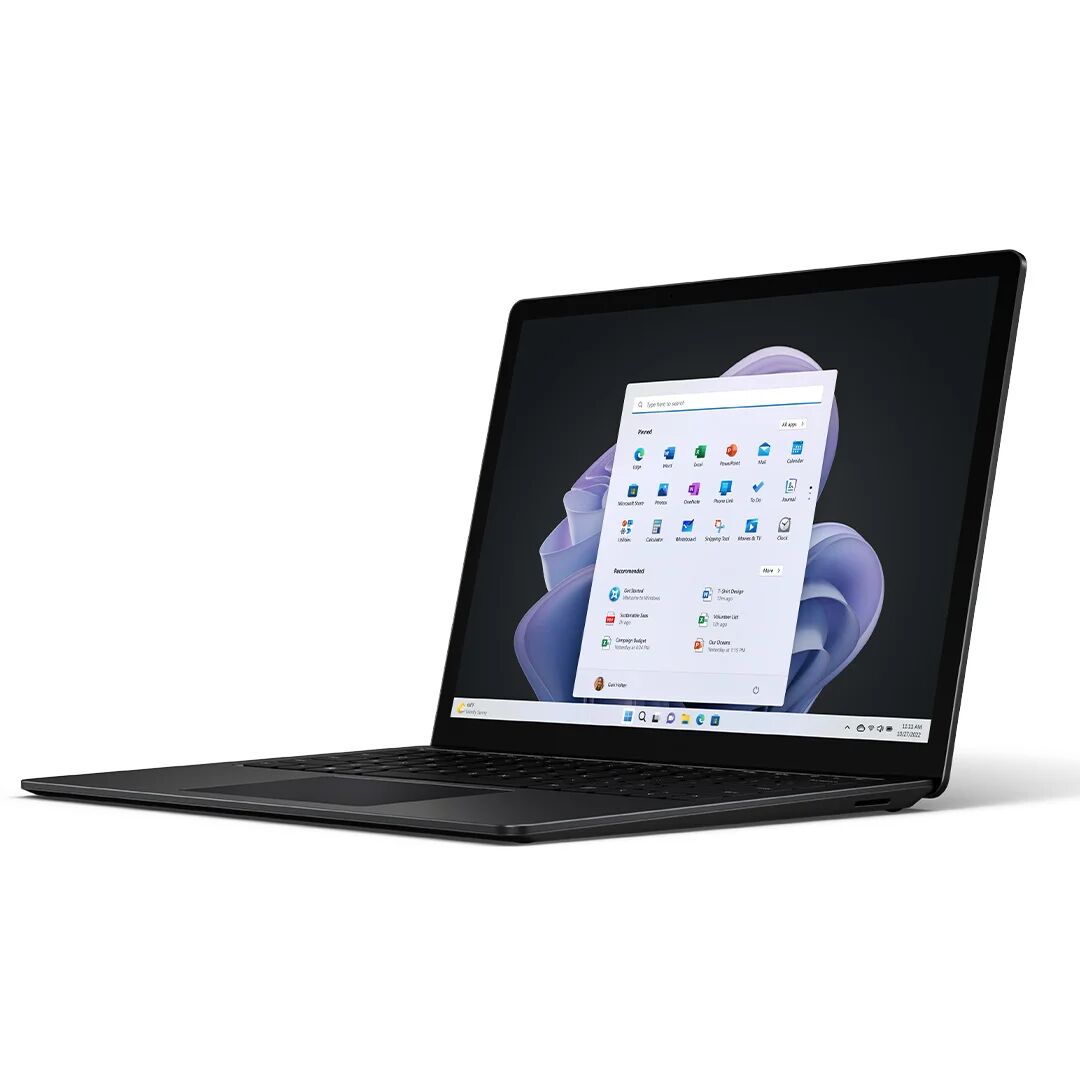 Microsoft Notebook  Surface Laptop 5 Intel® Core™ i7 i7-1255U Computer portatile 38,1 cm (15") Touch screen 8 GB LPDDR5x-SDRAM 512 SSD Wi-Fi 6 (802.11ax) Windows 11 Home Nero [RFB-00035]