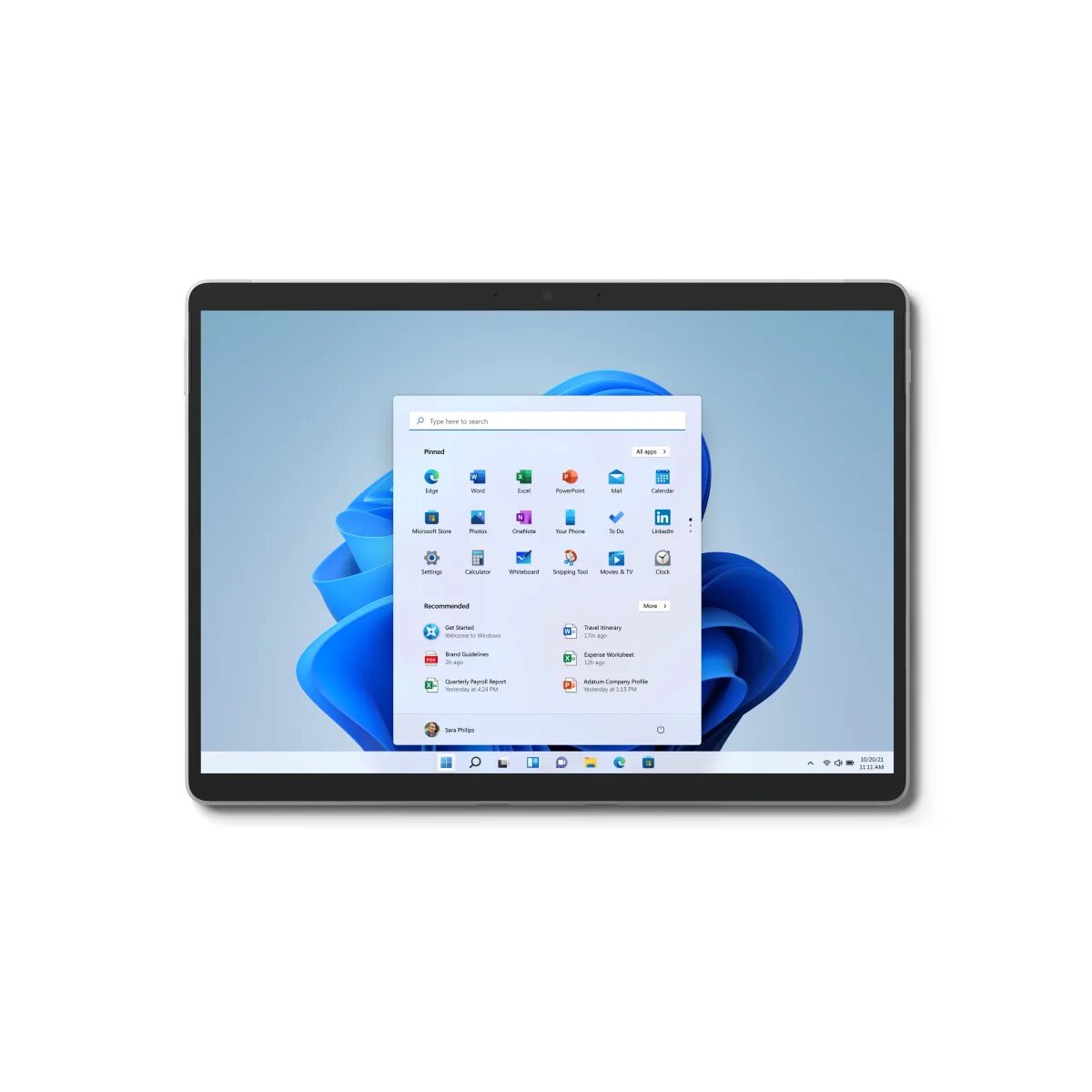 Microsoft Tablet  Surface Pro 8 4G LTE 256 GB 33 cm (13") Intel® Core™ i7 16 Wi-Fi 6 (802.11ax) Windows 10 Platino [EIV-00020]
