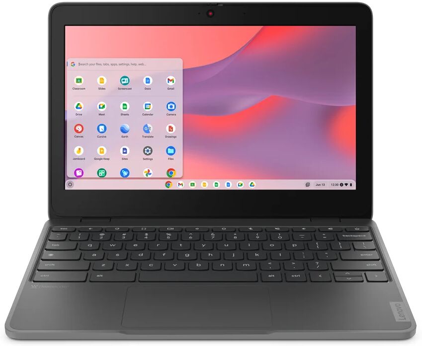 Lenovo Notebook  100e Gen 4 Chromebook 29,5 cm (11.6") HD MediaTek Kompanio 520 GB LPDDR4x-SDRAM 32 eMMC Wi-Fi 6 (802.11ax) ChromeOS Grigio [82W00002IX]