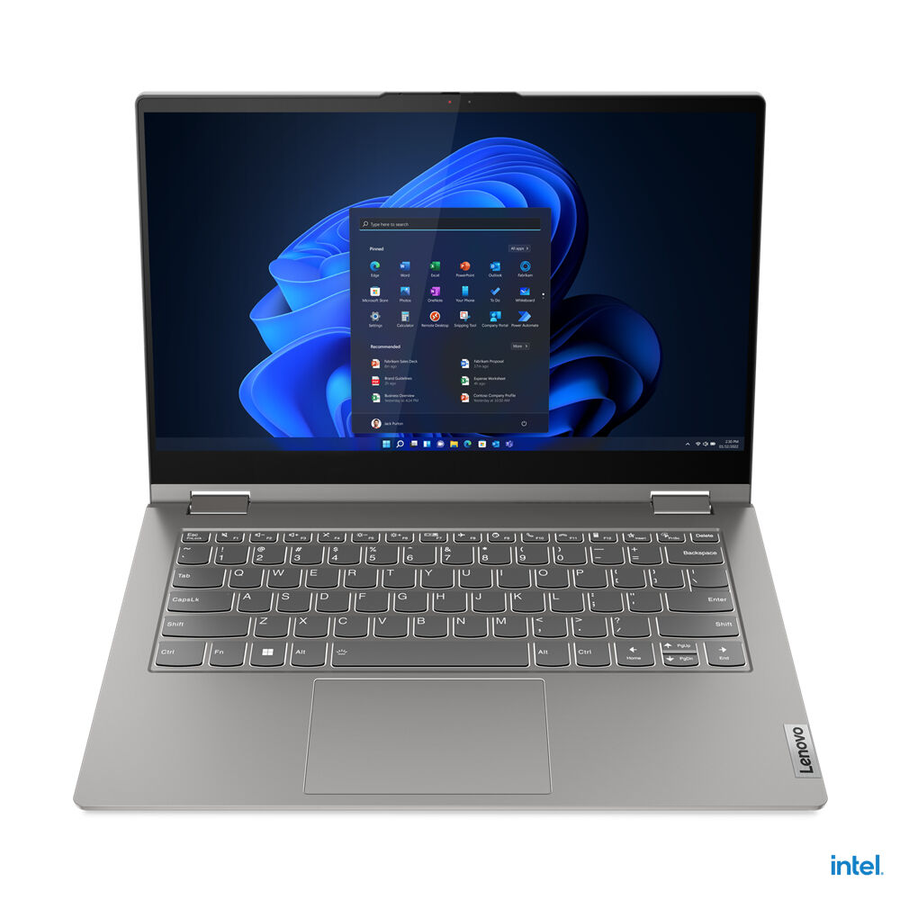 Lenovo Notebook  ThinkBook 14s Yoga Intel® Core™ i5 i5-1335U Ibrido (2 in 1) 35,6 cm (14") Touch screen Full HD 16 GB DDR4-SDRAM 512 SSD Wi-Fi 6 (802.11ax) Windows 11 Pro Grigio [21JG0007IX]