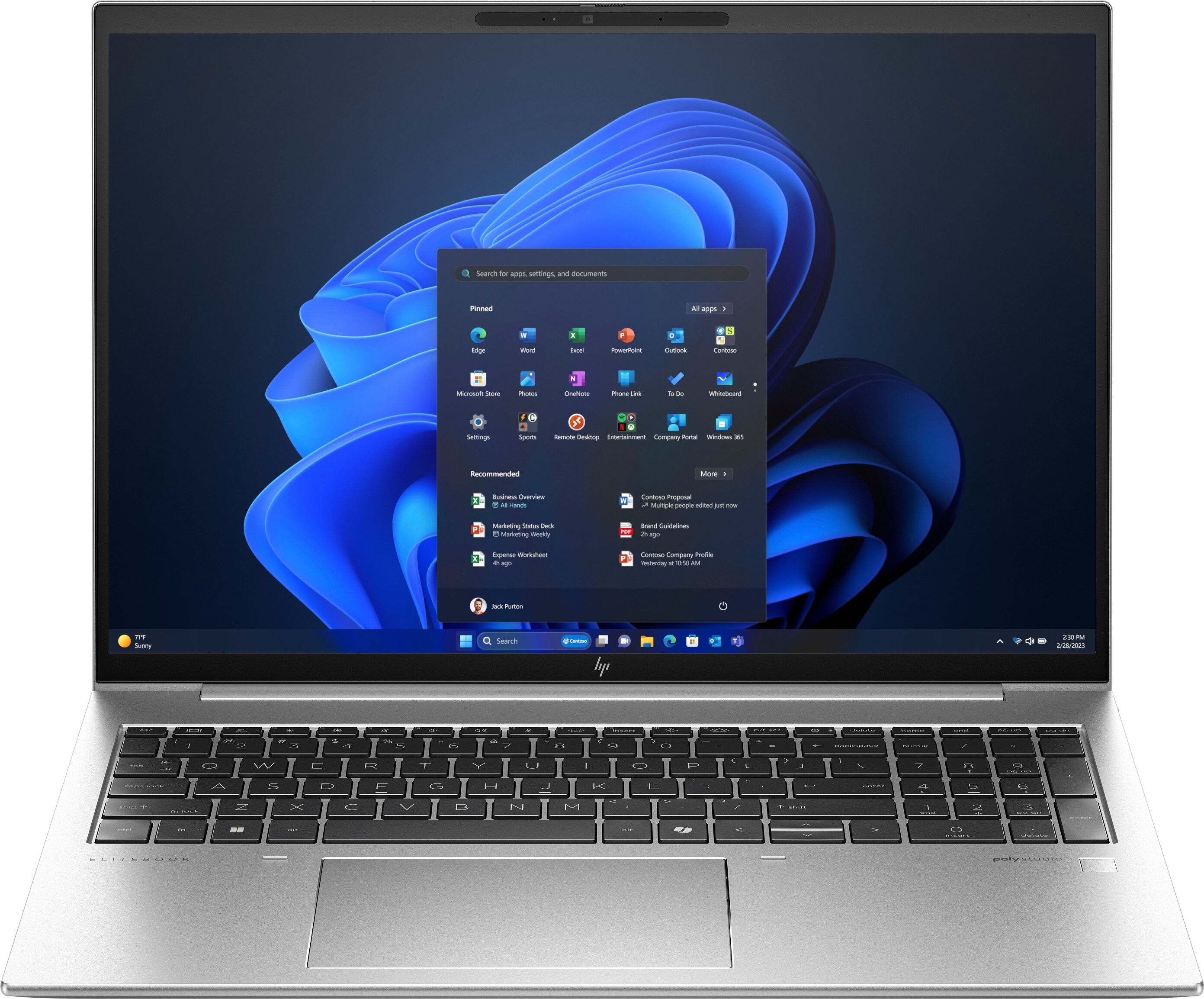 HP Notebook  EliteBook 860 G11 Intel® Core™ i5 125H Computer portatile 40,6 cm (16") 2.8K 16 GB DDR5-SDRAM 1 TB SSD Wi-Fi 6E (802.11ax) Windows 11 Pro Argento [970N9ET]