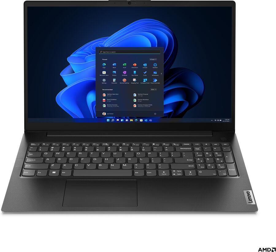 Lenovo Notebook  V V15 AMD Ryzen™ 3 7320U Computer portatile 39,6 cm (15.6") Full HD 8 GB LPDDR5-SDRAM 256 SSD Wi-Fi 5 (802.11ac) Windows 11 Home Nero [82YU00U7IX]